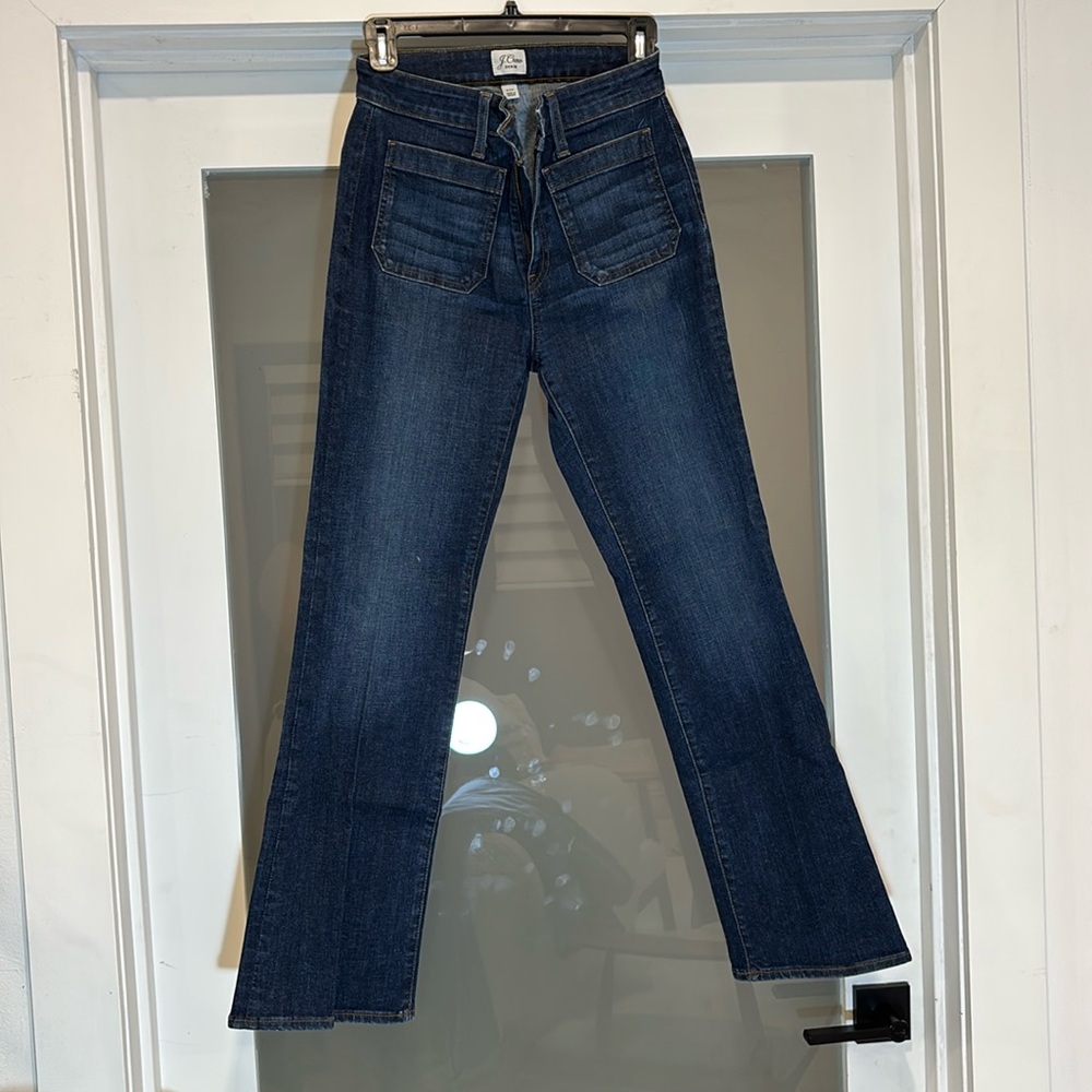 Jcrew Full length curvy demi boot cut jeans 27P